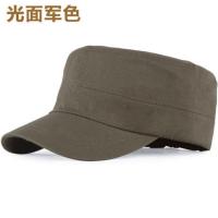 男士平顶鸭舌帽子春夏秋冬天棒球遮阳帽军帽户外出游韩版潮太阳帽 光面军绿 可调节 男女通用 收藏