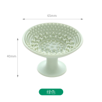 FaSoLa 化妆刷清洗器 硅胶垫洗刷盘带吸盘刷毛清洁工具便携清洁器 洗刷盘(绿色)