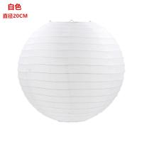 室外彩色布灯笼户外活动防水灯罩吊灯笼绸布折叠婚庆中秋国庆装饰 白色 20CM布灯笼