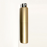 新品8ml20ML男士旋转式铝制香水分装瓶玻璃喷雾瓶旅行小样空瓶子 5ml金色