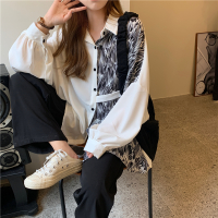 大码胖mm衬衫女设计感小众春秋遮肚显瘦减龄洋气微胖妹妹法式上衣 白色 均码[建议80-115斤]