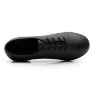 新款特价少儿男童拉丁舞蹈鞋男孩跳舞鞋低跟软皮儿童舞鞋四季款 黑色 28