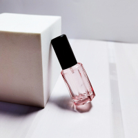 高档香水分装瓶玻璃瓶旅行便携喷雾瓶分装器香水小样瓶空瓶 10ML喷雾-粉色 黑盖