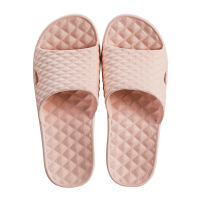 OKSOO夏天家用家居防臭拖鞋女防滑室内洗澡女士夏季浴室鞋凉拖男 一字拖-粉红 37-38(适合36-37)