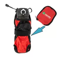 户外登山徒步水壶包水瓶保护挂腰水壶袋折叠水壶套通用便携水杯包 红色