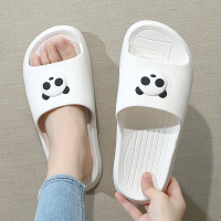 小熊凉拖鞋女夏季家居可爱家用防滑居家室内情侣外穿ins拖鞋男夏 白色[熊猫] 36-37[适合35-36脚穿]