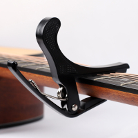 民谣吉他变调夹金属电木吉它变音夹尤克里里通用配件调音器夹子 大爪手黑[无赠]