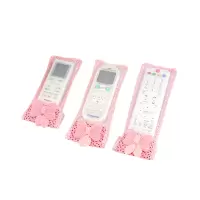 [3个装]遥控器套防尘套遥控套遥控器保护套电视机空调遥控器套 3个装蝴蝶结款[大大大]