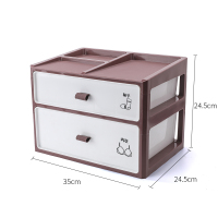 内衣收纳盒内裤收纳盒袜子收纳格整理箱抽屉式分格收纳神器三合一 北欧红[二合一]