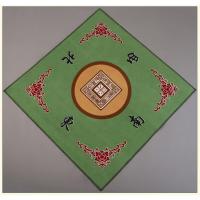 [天天特价]家用麻将布80cm防滑消音正方形扑克垫加厚不起球台毯 绿色 80x80
