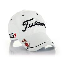 高尔夫球帽户外鸭舌帽高尔夫透气遮阳帽百搭男女通用GOLF用品 白色