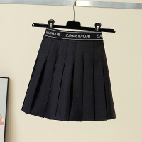 品牌折扣女装专柜撤柜尾货清仓洋气百褶裙防走光高腰a字裙子女夏 黑色 500件以上起24元