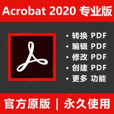 Acrobat Pro DC 2020 PDF转word软件win/mac转换激活序列号编辑器