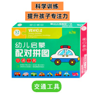幼儿启蒙卡片宝宝益智玩具智力动脑两块图形形状早教认知 交通工具