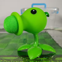 正版植物大战僵尸玩具男女孩儿童全套礼物 散装正版:软胶 豌豆射手+6炮弹