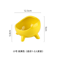 陶瓷进门入户玄关钥匙收纳摆件家居客厅遥控器收纳盒卧室桌面装饰 陶瓷小号收纳-黄色(可做烟灰缸)