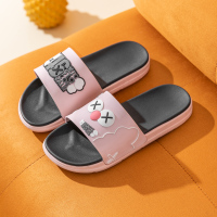 拖鞋女可爱夏季情侣家居一对少女心室内家用浴室洗澡防滑外穿男士 粉色 36-37