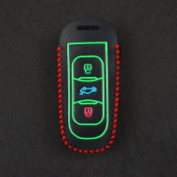 适用于吉利远景SUV新帝豪车钥匙包套X6博越博瑞RS GS GL EC7特价 夜光A款红线(单个套)