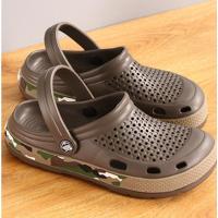 特价酷趣凉拖鞋夏季洞洞鞋潮外穿凉鞋男中大童大头防滑软底沙滩鞋 巧克力 36