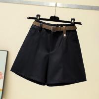 品牌折扣女装专柜撤柜尾货清仓特价洋气高腰西装短裤女阔腿裤子夏 黑色 500件以上起29元