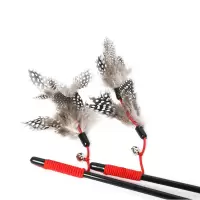 猫咪互动玩具 宠物玩具猫玩具发声玩具 羽毛逗猫棒逗猫杆 猫用品