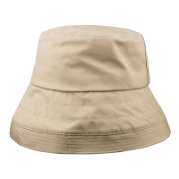 无印良品MUJI大帽檐渔夫帽男女使用不易沾水带防紫外线遮阳圆帽子 卡其 55-58cm(可调节)