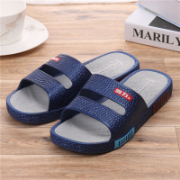 回力男士拖鞋夏季潮室内防滑软底浴室外穿男式耐磨一字拖凉拖鞋男 深蓝色 39