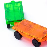 ArtMag彩窗磁力片2片小车迈格特儿童益智启蒙拼装拼搭积木车玩具 2片小车