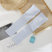 两双装男女通用透气防晒手袖夏季户外骑行防紫外线护臂袖套女 浅蓝(两双装) 均码