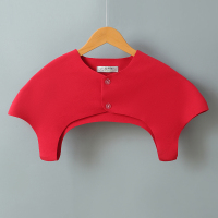 夏季肩部保暖护肩颈椎神器男女空调房护肩膀坎肩睡觉产妇月子喂奶 酒红(德绒款) M(80-100)斤