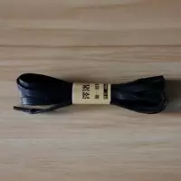 皮鞋鞋带男女宽扁平打蜡商务马丁军靴子鞋绳带子黑色白棕色0.6cm 黑色0.6米-(适合2排孔)-2双 均码