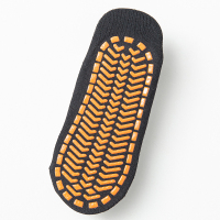 专业高帮蹦床袜子薄款防滑底大人地板长袜夏季男女早教中心瑜伽袜 黑色 大儿童5-10岁28-34码