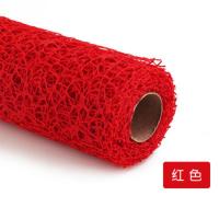 幼儿园区角墙面装饰门帘墙贴背景网布手工网纱创意吊饰走廊挂饰 红色