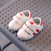 婴儿软底学步鞋0一1-2岁半女宝宝春秋童鞋幼儿男小童春季防滑鞋子 单鞋红色 内长11.5cm