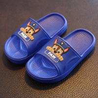 汪汪队儿童拖鞋夏男童室内家用软底防滑小孩洗澡卡通宝宝凉拖鞋女 2008汪汪队深蓝色阿奇 内长16cm 160码适合24码