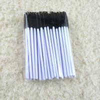 50支升级版细软毛睫毛刷子软毛一次性睫毛梳卷眉刷嫁接睫毛 白杆黑头50支