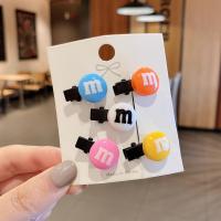 儿童彩虹豆宝宝可爱发卡子女童小女孩mm豆发夹头饰婴幼儿碎发夹子 2#主白5件套