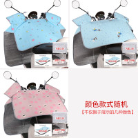 电动车挡风被夏季防晒罩薄款防雨防水电瓶车摩托车电车防风罩春秋四季遮阳男女通用 颜色随机-标准款复合铝膜-夏季