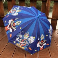 新品挖掘机汽车卡通儿童雨伞自动男女孩大号幼儿园学生直柄晴雨伞 乌蓝色