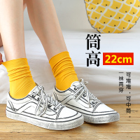 黑色袜子女中筒袜秋冬堆堆袜春秋薄款秋天白色ins潮长袜女春夏季 ↓↓↓[点击收藏 再加购物车付款 享急货]↓↓↓ 收