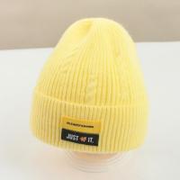 宝宝帽子秋冬季男童冬款女童0-1岁幼儿童毛线帽冬天2可爱超萌婴儿 黄色 just 帽围47-51cm/参考8个月-4岁