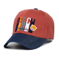 嘟嘟啦春秋款男女宝宝棒球帽幼儿童字母贴布鸭舌帽子5薄款2岁带舌 果酱红 50cm帽围(适合约1-3岁) 请测量头围后选购