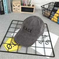 春天儿童帽子男 春秋灯芯绒棒球韩版2020男童小孩宝宝鸭舌帽秋潮 灰色 参考年龄(1-3岁) 均码