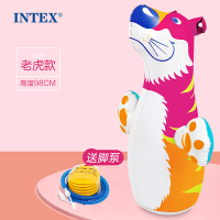 INTEX充气不倒翁玩具宝宝大号小孩儿童拳击锻炼充气益智玩具 [限量特惠✌]老虎不倒翁[收藏送脚泵]