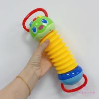 婴儿早教益智音乐手风琴仿真迷你乐器串珠声音按键琴声光儿童玩具 毛毛虫手风琴(自带纽扣电池)