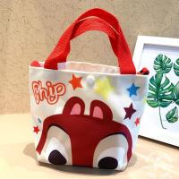 宝宝推车包帆布手提包单肩包妈咪拎包便当袋儿童卡通多功能收纳包 咖啡松鼠 长21*高17*宽8cm