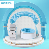 儿童防走失带牵引绳宝宝溜娃神器防丢走丢手环牵遛娃丢失安全专用 钥匙锁-固定头-蓝1.5米