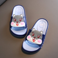 儿童拖鞋夏女童家用室内防滑软底托鞋女公主宝宝男童小孩家居凉拖 蓝色小松鼠012 26