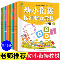 12册 幼小衔接教材全套 幼升小入学准备数学整合教材一日一练学前班试卷测试卷人教版语文拼音天天练幼儿园大班书籍下学期幼小