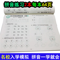 幼小衔接拼音学习教材幼儿园练习册 学前班测试卷全套中大班声母韵母学拼音书 儿童幼儿园拼音拼读基础训练启蒙神器一年级拼音教